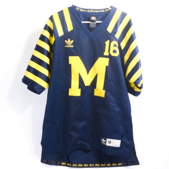adidas Other - MICHIGAN WOLVERINES throwback jersey like new!
